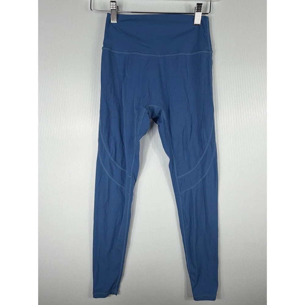 Buffbunny Leggings Small Blue High Waist Yoga Athletic Compression Athleisure